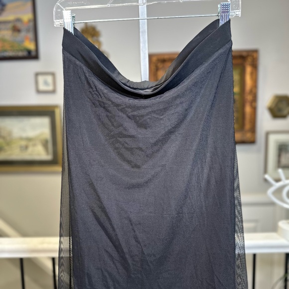 Sympli Black Reversible Moxie Maxi Skirt Mesh Overlay Size 10 - Picture 15 of 17